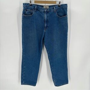 LL Bean Jeans Men’s Fleece Lined 40x30 Classic Fit OAJ81 Blue Cotton Denim Warm